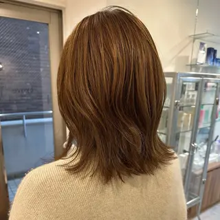 ミディアム カラー lelu所属・lelu / 佐々木のヘアスタイル