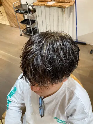 カラー メンズ diar江ノ島所属・mai🤍透明感/ 縮毛矯正/藤沢江ノ島のヘアスタイル