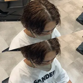 ショート パーマ メンズ AI TOKYO  横浜店所属・メンズ支持数No.1 👑リュウ👑のヘアスタイル