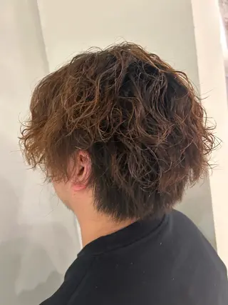 ショート カラー パーマ メンズ IT by ALBUMあいりのヘアスタイル