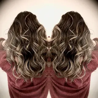 ロング カラー Hair make VERDA所属・富永 憲一郎のヘアスタイル
