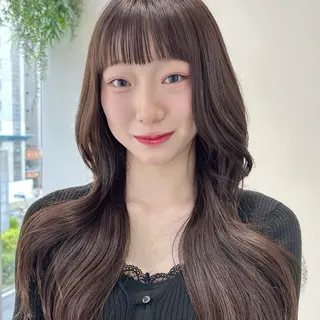 ロング 似合わせ前髪／ 小顔カット🎀そうのヘアスタイル