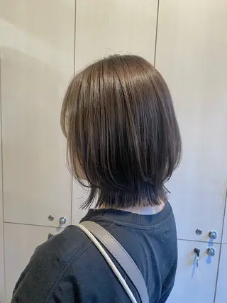 ミディアム カラー たなか もえなのヘアスタイル