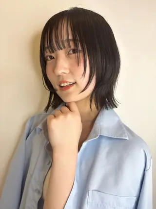ミディアム KEYMAN HARUKAのヘアスタイル