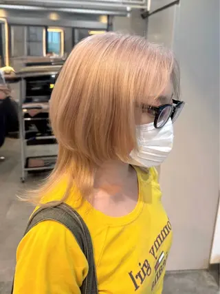 ミディアム カラー 🫧透明感カラー🫧 kokoro🐣🎀のヘアスタイル