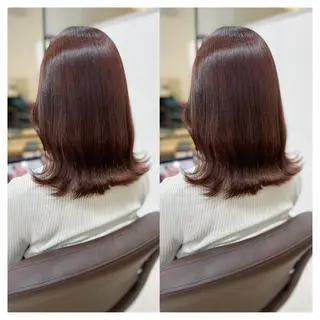 ミディアム カラー 村山 茉衣のヘアスタイル