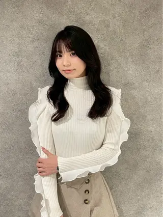 ロング カラー 透明感/艶感/縮毛 矯正/NATSUMIのヘアスタイル