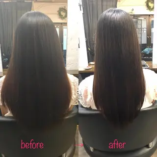 ロング 縮毛矯正&髪質改善 MAILHAIRのヘアスタイル
