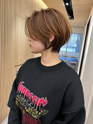 ショート カラー パーマ ショート特化/ 似合わせカット/高津のヘアスタイル