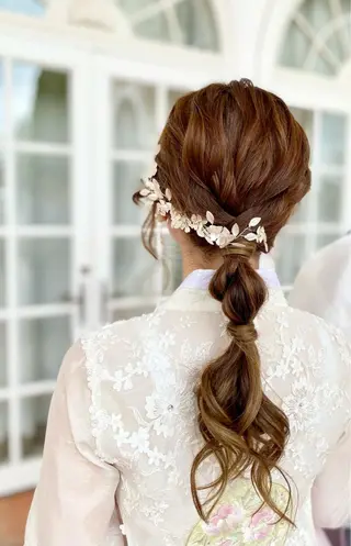 ロング ヘアアレンジ 鈴木 沙羅のマツエク・マツパデザイン