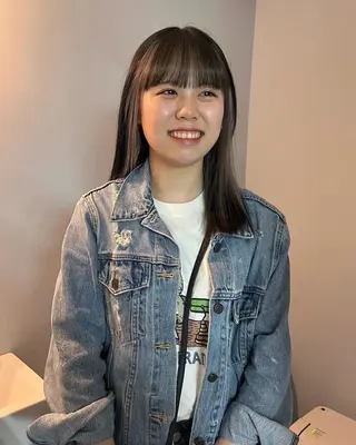 ミディアム カラー カットモデル/ ハイトーン/ゆうあのヘアスタイル