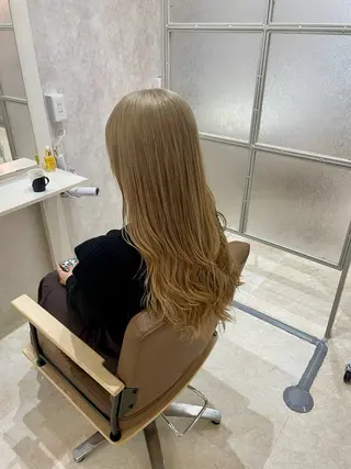 セミロング カラー 透明感🫧ナチュラル 🍀りんたろうのヘアスタイル