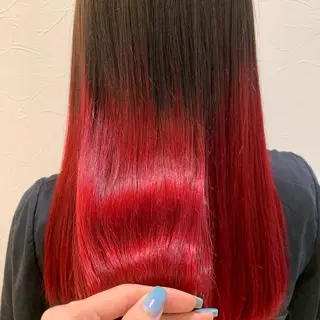 ロング カラー 店長ハイトーンカラー 柞山史奈のヘアスタイル