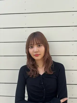 ミディアム レイヤー×透明感 ヘアセット/ミサトのヘアスタイル
