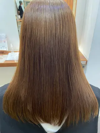 ロング HONOKA 縮毛矯正/艶カラーのヘアスタイル