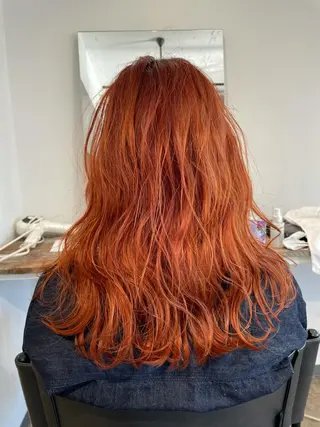 ロング カラー 実力派スタイリストの 完全無料パーマのヘアスタイル