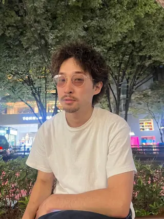 ミディアム パーマ メンズスタイリスト リュウジのヘアスタイル