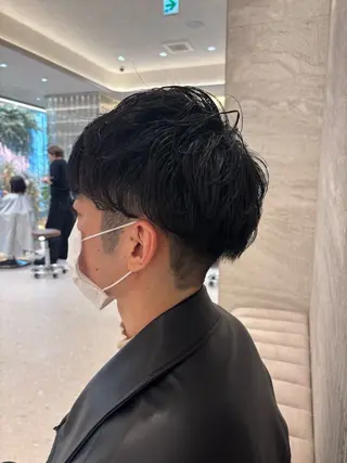 パーマ メンズ Cloe 銀座 【クロエ ギンザ】所属・ハイトーン/暖色 カラー/maoのヘアスタイル