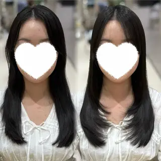 ロング 内田 志乃のヘアスタイル