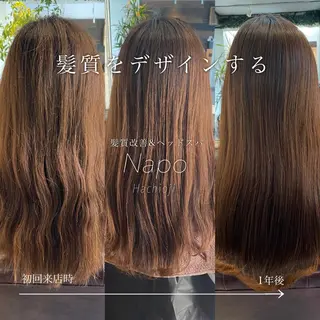 ロング カラー パーマ Napo 髪質改善　八王子店のヘアスタイル