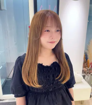 ロング カラー ParveMix 🌝🫧山本 玲南のヘアスタイル