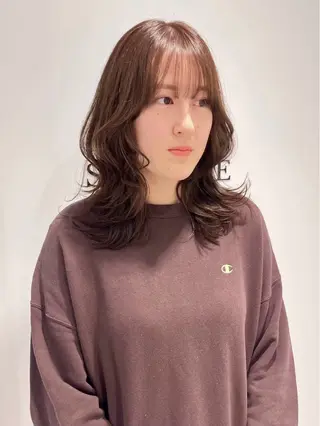 セミロング カラー 🐑艶髪girly ヘア🩰さくらのヘアスタイル