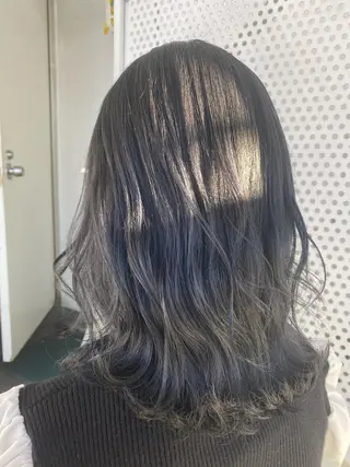 ミディアム カラー 韓国ヘア顔周りカット 艶髪ベージュtamaのヘアスタイル