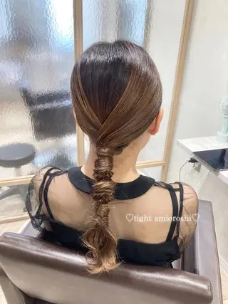 セミロング ヘアアレンジ 菅村 緋莉🎀ガーリーヘアのヘアスタイル