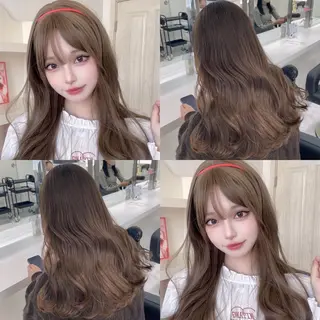 ミディアム 大人っぽ上品🤍韓国 レイヤー🤍ふうがのヘアスタイル