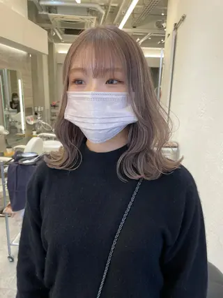 ミディアム カラー ヘアアレンジ 🍃柔らかヘアー田中 瑞希🍃のヘアスタイル