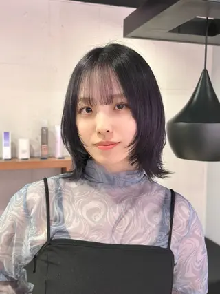 ショート pizzicato pacto所属・ボルドーカラー/ワイ ンレッド/長山遼太郎のヘアスタイル