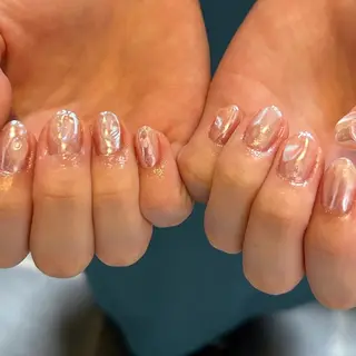 ネイル unwind ┊︎冬っぽネイル🧸のネイルデザイン