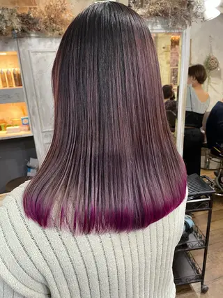 ミディアム カラー 遠藤 拓馬のヘアスタイル