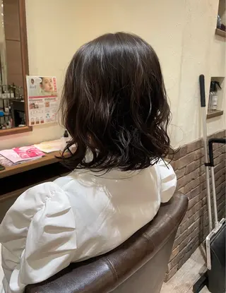 ミディアム パーマ 太田陽葉里/ カラーモデル募集中のヘアスタイル