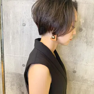 ショート カラー ﾊｲﾄｰﾝ/ｼｮｰﾄ 村上淳乃🐥のヘアスタイル