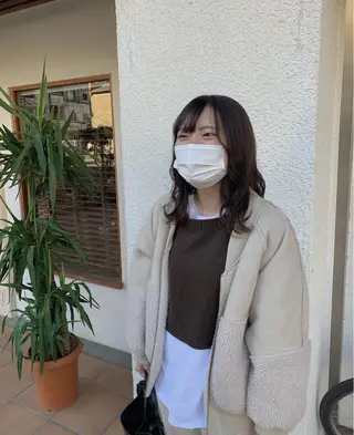 ミディアム カラー ヘアアレンジ 中津/柔らかカラー/ ナガオ イズミのヘアスタイル