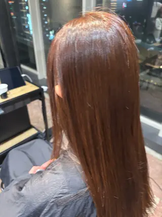 ロング カラー 縮毛矯正/カラー みかみれんのヘアスタイル