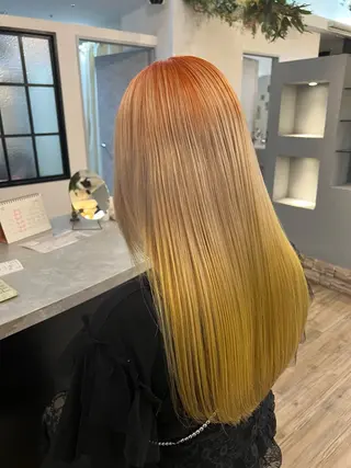 ロング カラー ブリーチカラー🫧 いぐち しょうた🫧のヘアスタイル