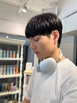 メンズ ミカ/名駅/レイヤー /ブリーチなしカラーのヘアスタイル