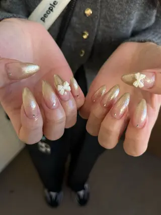 ネイル Ray. ちゅるん系ニュアンスのネイルデザイン