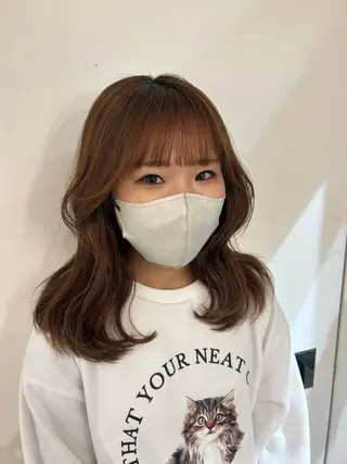 ミディアム unsarto所属・レイヤー💫パーマ 🌙 nanacoのヘアスタイル