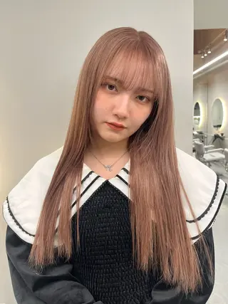 カラー 艶ブリーチ/表参道 ハイトーン /実乃梨のヘアスタイル