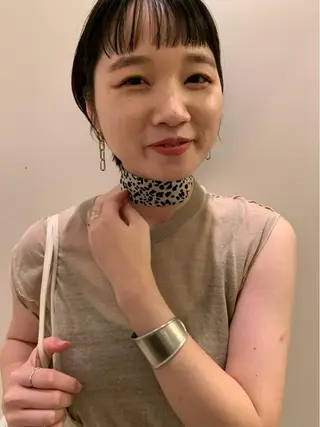 ショート カラー ヘアアレンジ la fith所属・rico_by ヘアとアイブロウのヘアスタイル