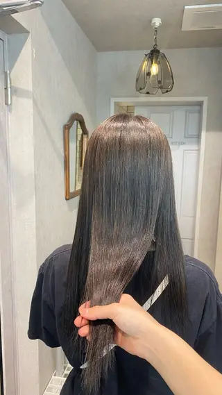 ミディアム カラー 透明感カラー💖 耳ツボ💎まりなのヘアスタイル