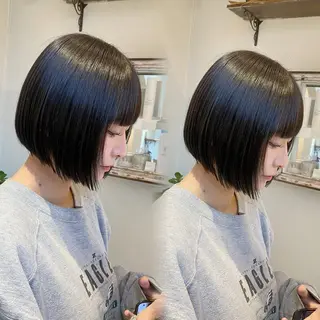 ショート 艶髪/艶カラー/縮毛 /   タキダのヘアスタイル