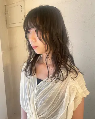 ミディアム カラー ホンダリサコ 透明感カラー/ボブのヘアスタイル