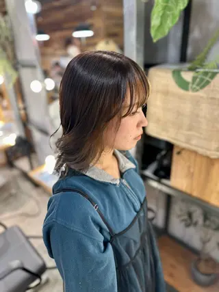ミディアム カラー 溜 一太のヘアスタイル