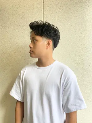 ショート パーマ メンズ ボブ/レイヤー/ メンズ/池澤慎人のヘアスタイル