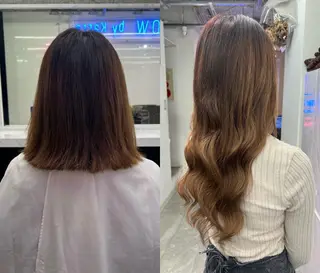 ロング ハイトーンカラーエク ステ🌺RENA🌺のヘアスタイル