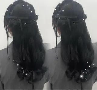 ロング ヘアアレンジ mok 神楽坂店所属・ ︎︎aika  ︎︎のヘアスタイル